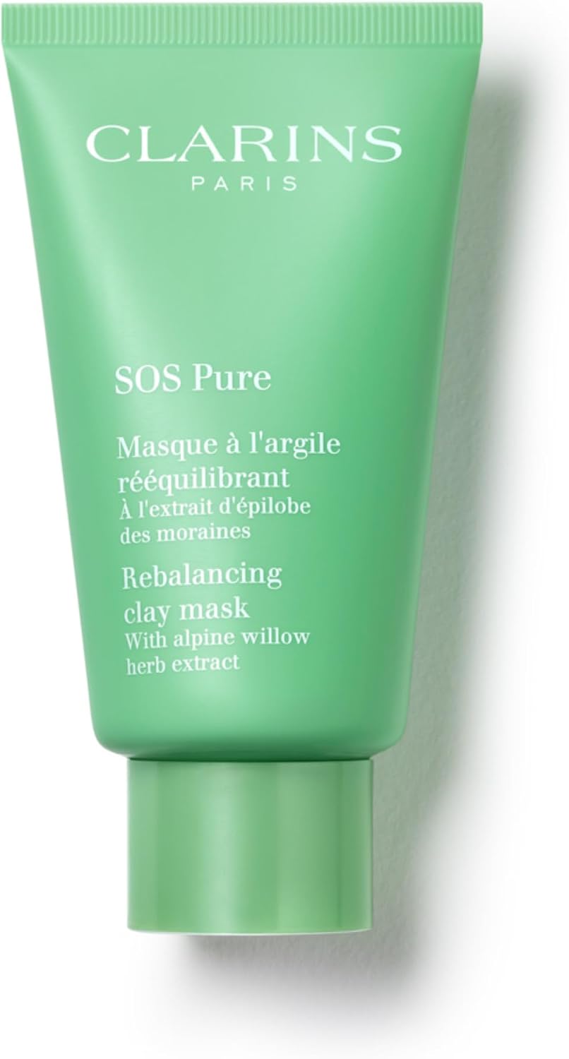 Clarins SOS Pure Rebalancing Clay Mask front view bottle