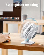 Gaiatop USB Desk Fan, Personal Portable Quiet Small Table Desktop fan - Image 5