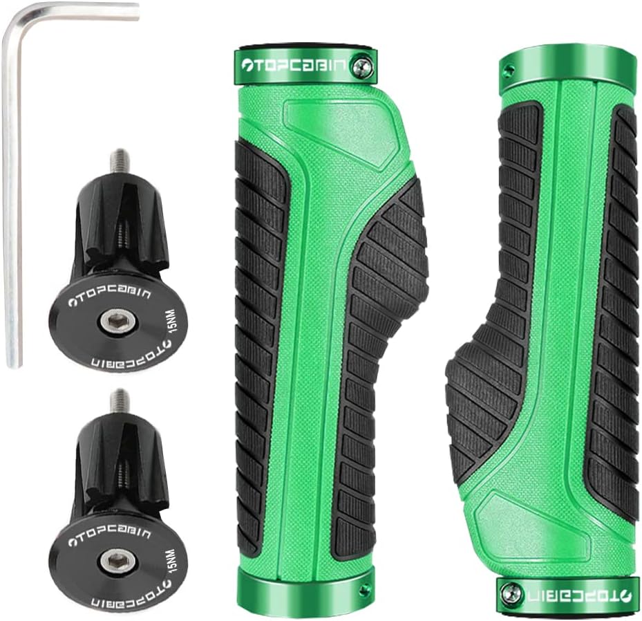 TOPCABIN Ergonomic Bike Grips - Widen Holding Rubber Grips with Aluminum LockGrips for Mountain & Road Bikes - Image 15