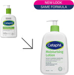 Cetaphil Moisturising Lotion bottle side profile and pump
