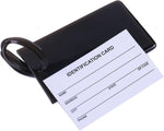 AI-DEE suitcase tags attached to luggage handle