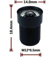 Wangzhch 5MP low distortion lens close-up of the domed optical element