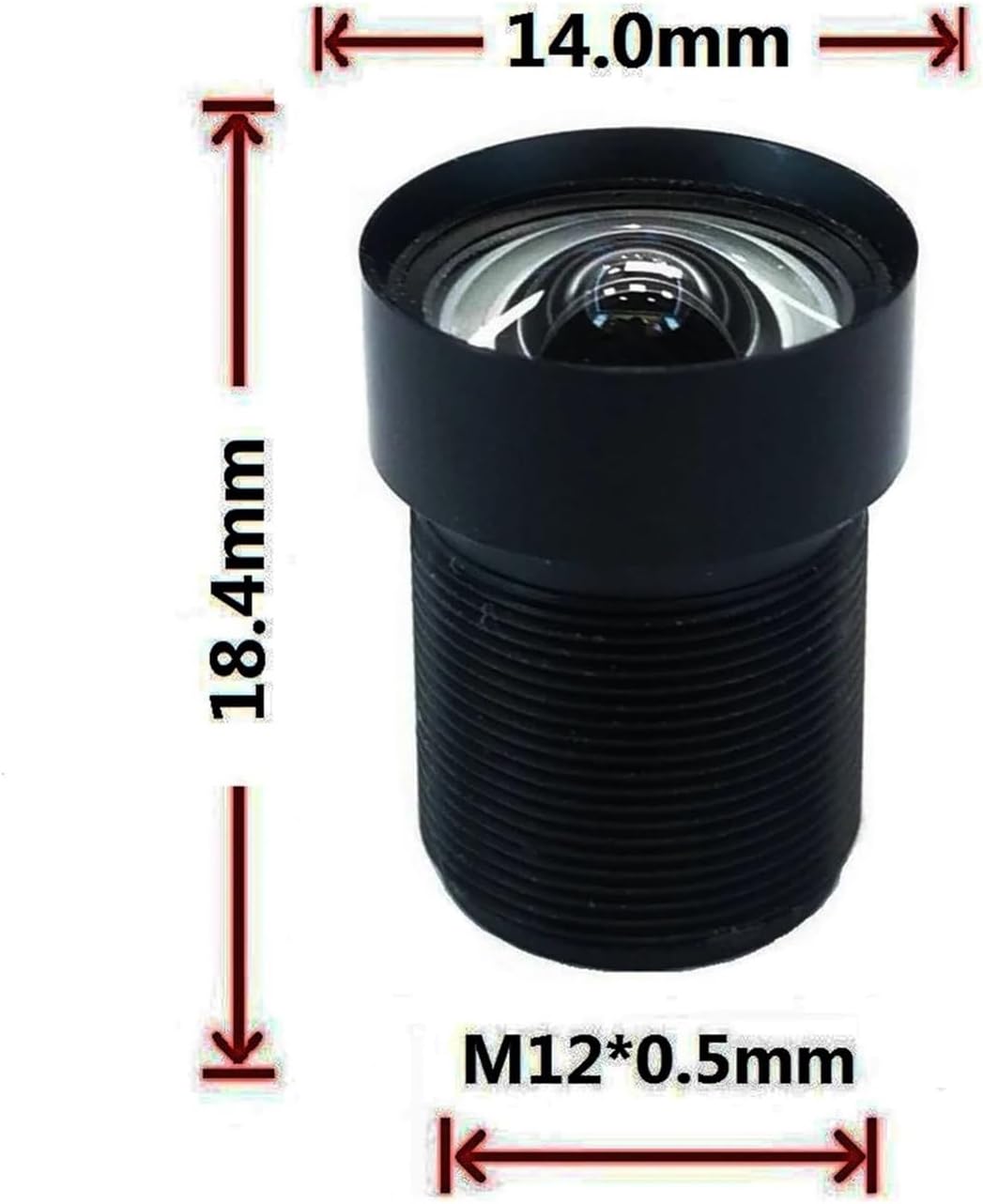 Wangzhch 5MP low distortion lens close-up of the domed optical element