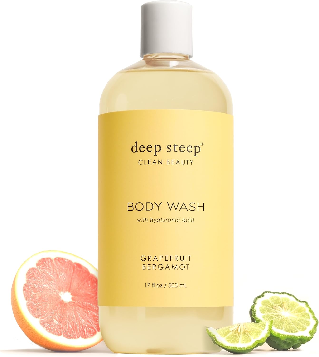 Deep Steep Grapefruit Bergamot Body Wash front view bottle