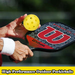 OMYOPY yellow pickleball balls showing 40 hole precision design