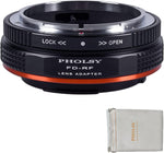 PHOLSY OM to EOS R adapter mounted on mirrorless body