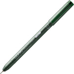 Copic 0.3mm olive multiliner pen cap and body detail view