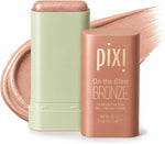 Pixi OTG Bronzer Stick | Cream Bronzer and Contour | Luminous, Rich Glow | Cream contour and bronzer stick for face and body, blends with fingertips for a warm sunkissed glow - Image 9