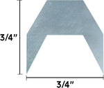 Natikon zinc plated heavy gauge steel drawer stoppers angle display
