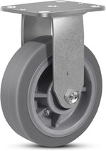 FOVERSWIVE 6 inch rubber caster wheel front view