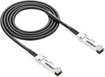 10Gtek 40G QSFP+ DAC cable front view with connectors.