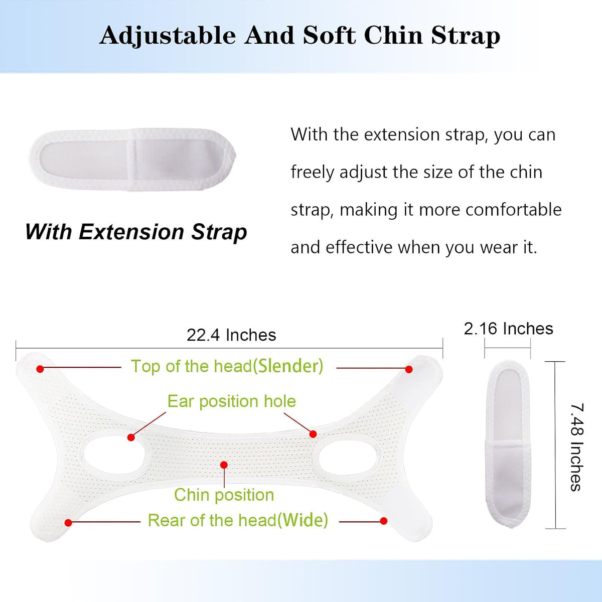 Forzacx snore stopper magic fastener side view