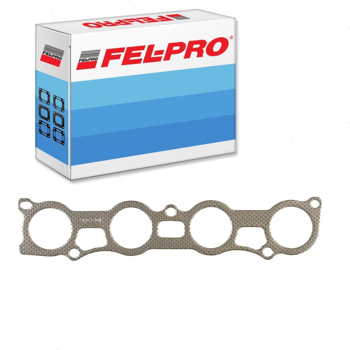 Fel-Pro exhaust manifold gasket set front view automotive part