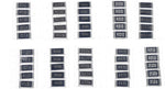 Patikil surface mount device resistor kit front view assortment pack