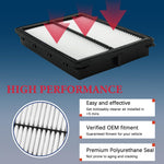 Apeixoto engine air filter side profile and thickness