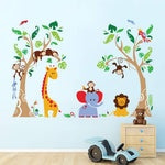 Runtoo kids bedroom wall art applied on smooth wall surface
