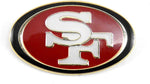 Aminco NFL logo pin attached to hat accessory