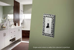 Brainerd brushed satin pewter wall plate angle perspective