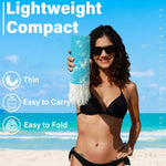 Widdonen Turkish beach towel folded compactly for travel