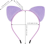 ACO-UINT cat ears headbands colorful multipack assortment display