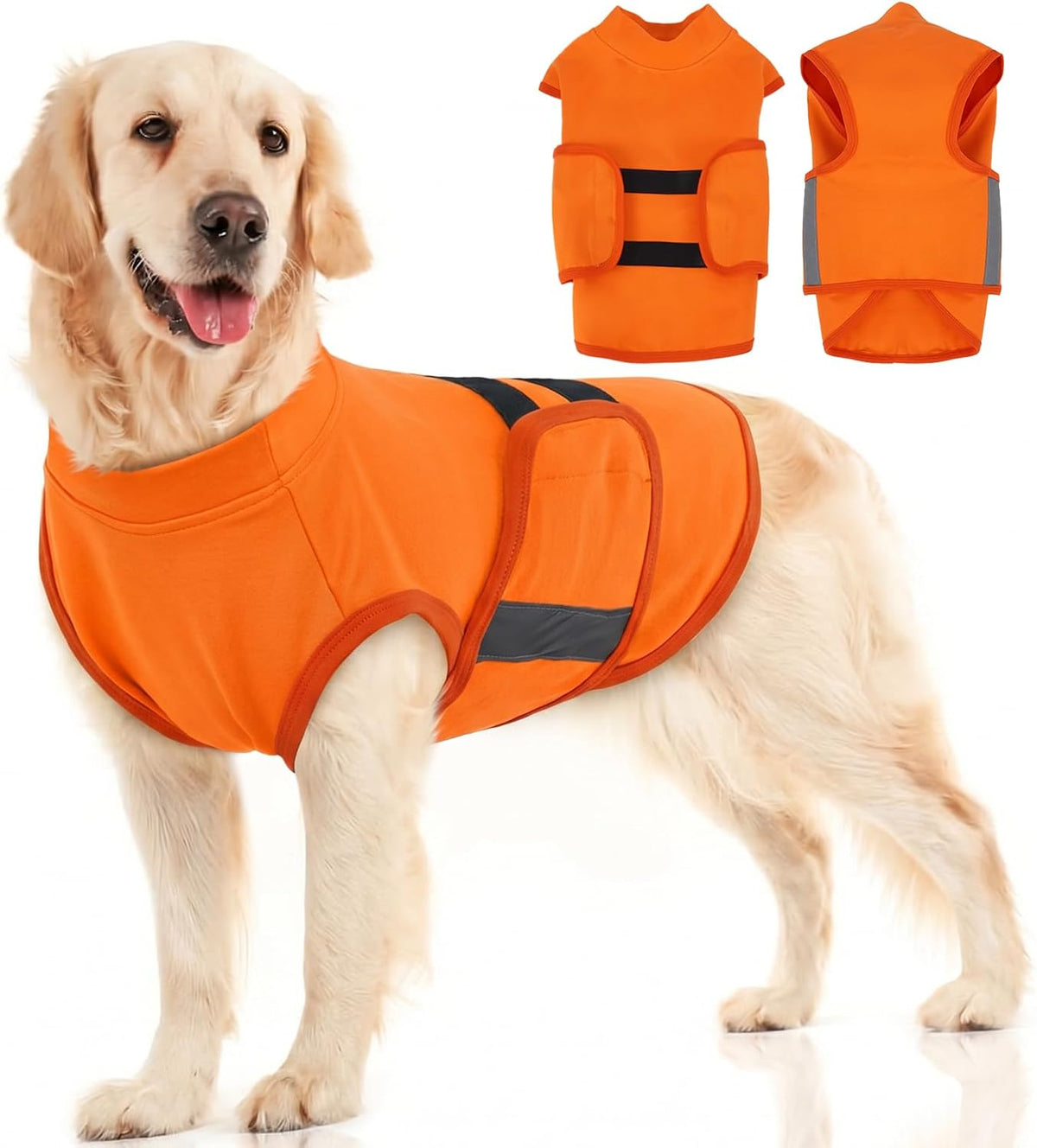 MIGOHI Dog Anxiety Relief Coat,Comfort Anxiety Vest for Dogs,Adjustable Dog Anxiety Calming Wrap for Fireworks,Thunderstorms,Travel,Separation,Anxiety Jacket for Small Dogs,S,Purple - Image 11