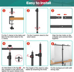 JEBUTU studio accessory showing 1/4 inch screw for lighting equipment