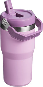 Stanley vacuum insulated stainless steel travel cup in lilac finish side view