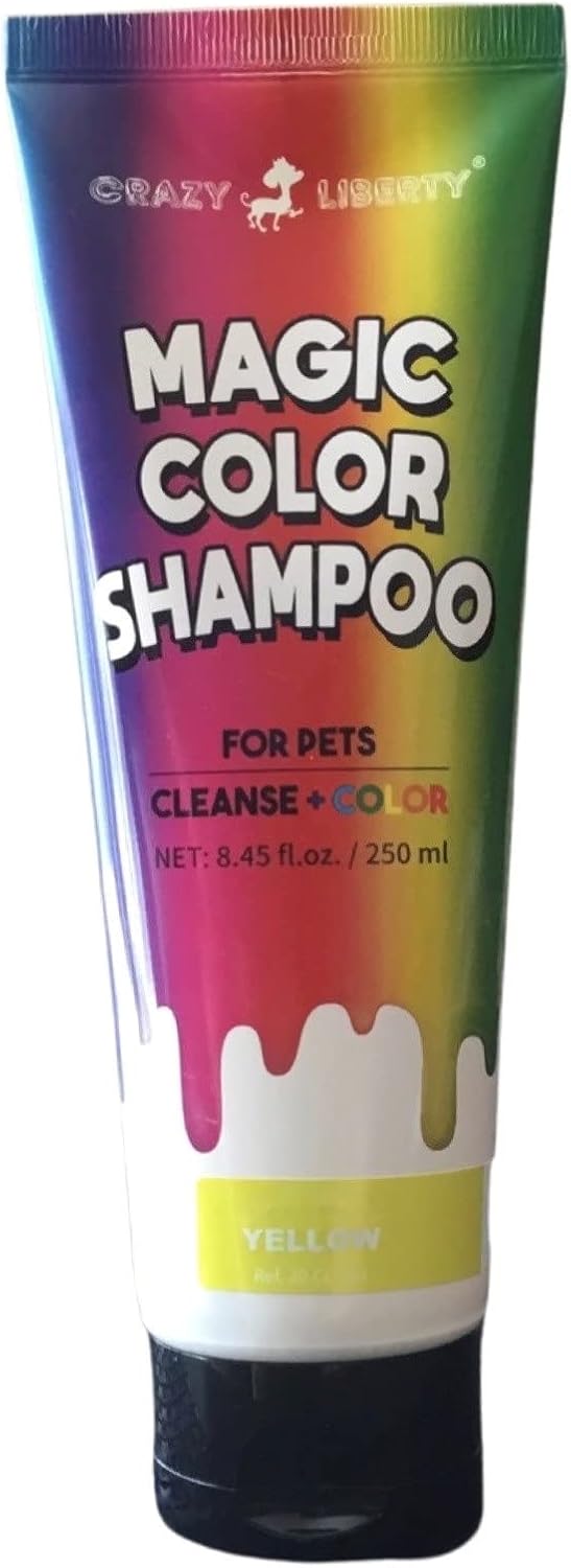 Crazy Liberty Magic Color Shampoo Purple 250ml wash application tube for pets