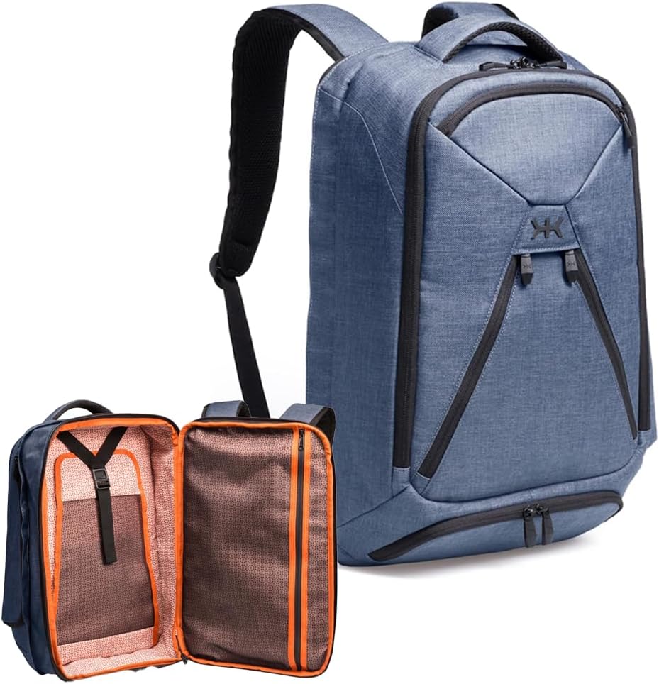 Knack Series 1 Laptop Backpack Travel Set Fits up to 15 Inch - Includes Expandable Packing Insert, and Knack's Insulated Bottle, TSA Approved, Expandable Travel Backpacks (Black, Medium) - Image 12