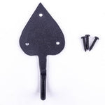 Renovators Supply Manufacturing Twisted Single Wall Hook, Wrought Iron Black Powder Coat, Coat Robe Hat Hanger, 4.5 in L x 2 in Proj - Image 9