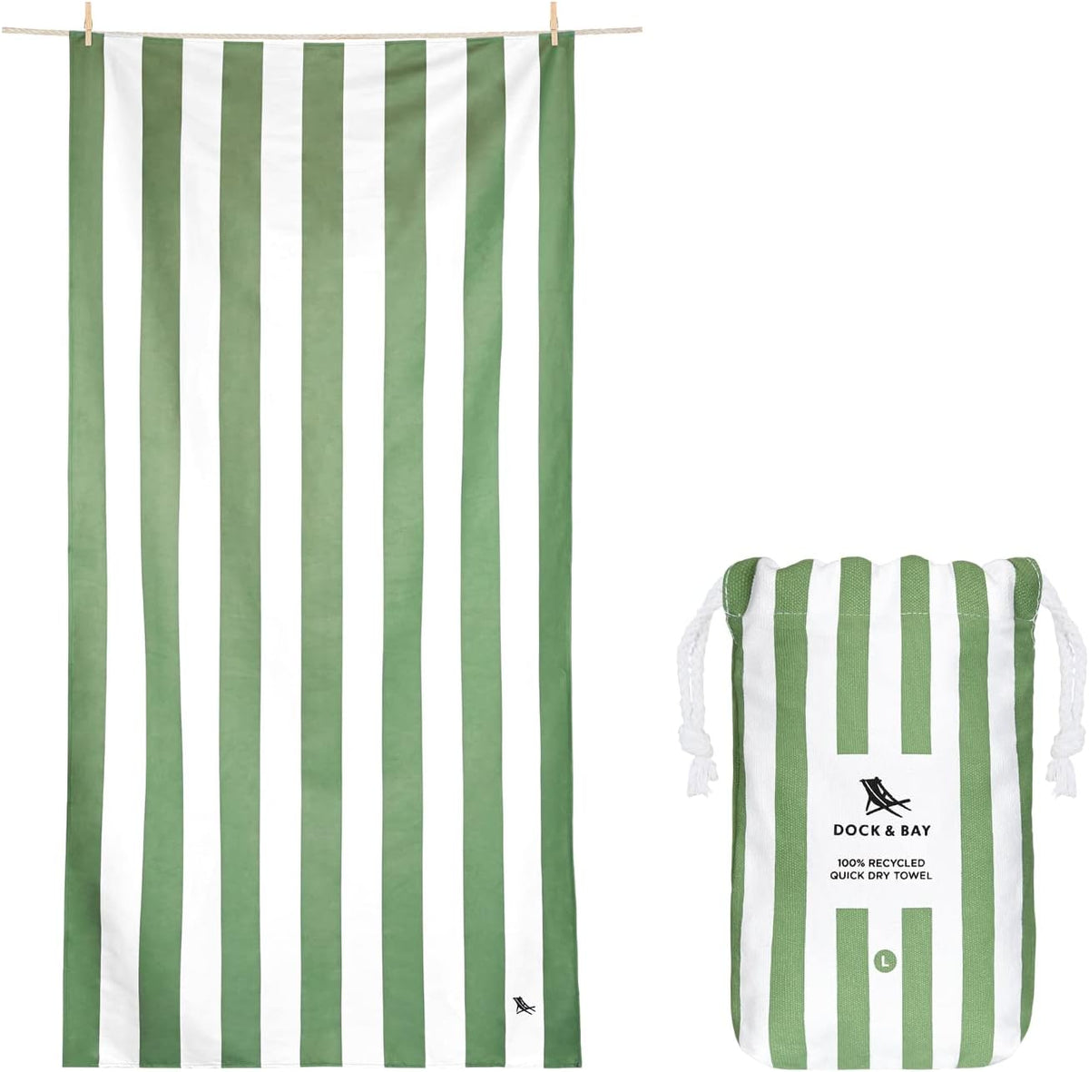 Dock And Bay beach towel front view