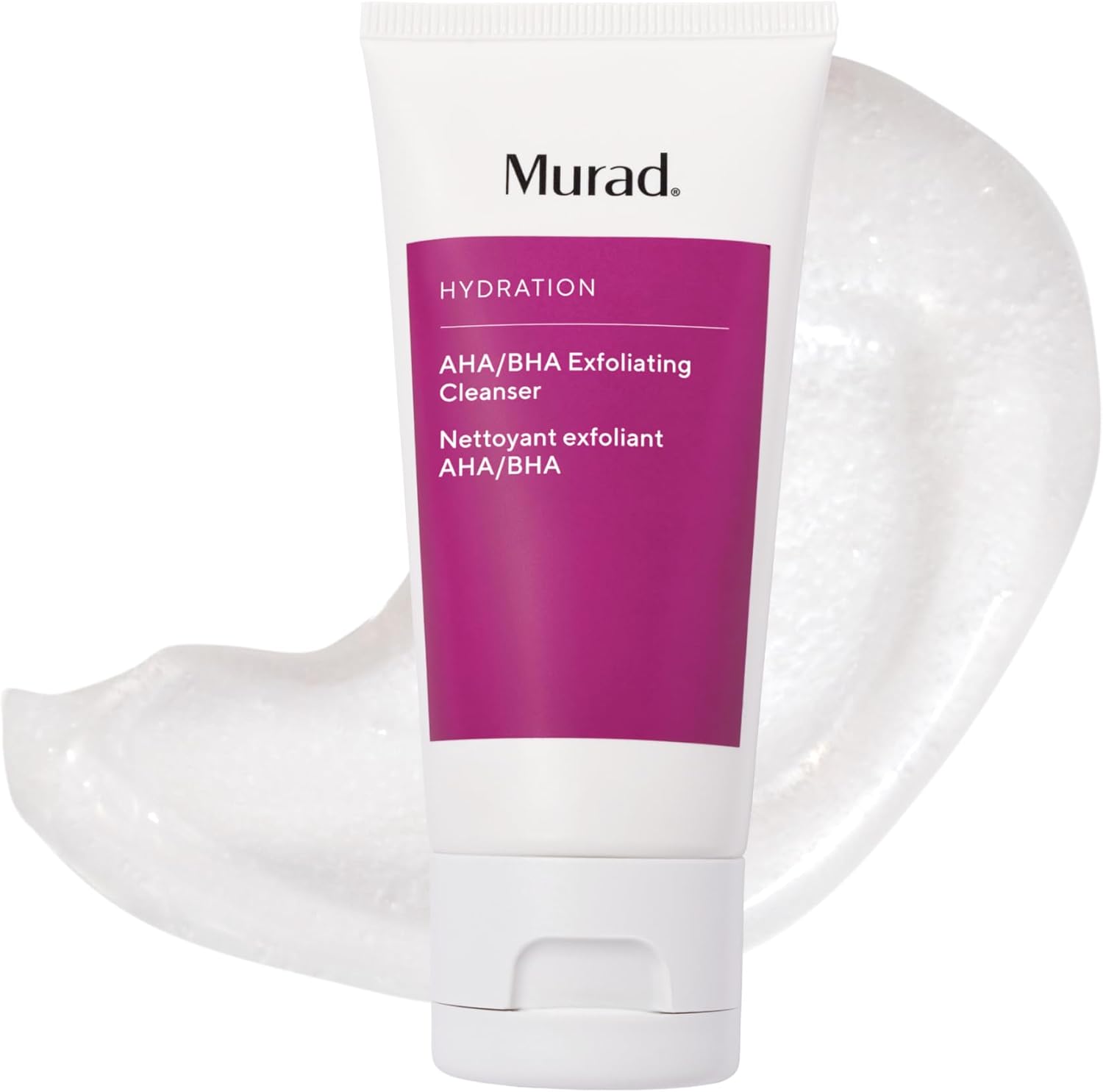 Murad AHA BHA Exfoliating Cleanser front view showing the premium USA packaging.