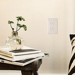 Standard duplex wall outlet with Austor safety cover