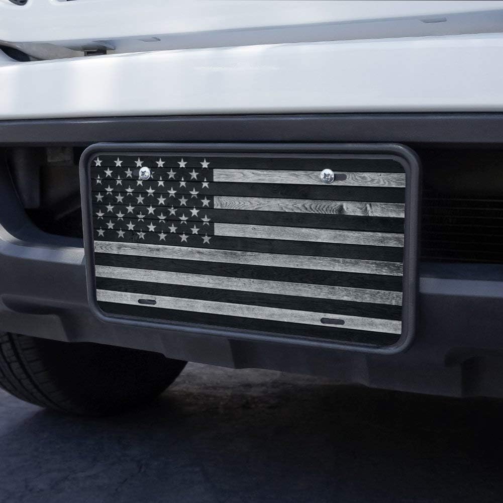 Graphics And More rustic American flag novelty license plate mounted display