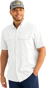 HUK casual wear lifestyle angle shot