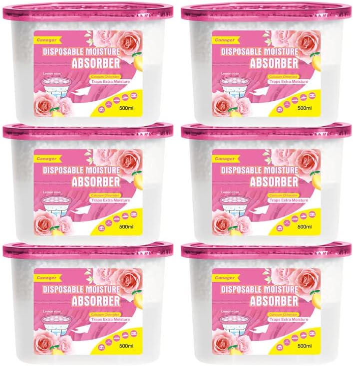 Canager Moisture Absorber Box 6 pack front view for closet dehumidification