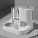 Nastella automatic cat feeder and water dispenser set front view automatic pet feeding station