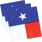 Package of Beistle Texas theme western tableware napkins displayed for party decoration