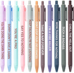 Cityhermit funny coworker gift pens package layout displaying all eleven units.
