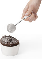 Stainless steel half-perforated globe of OXO dusting wand