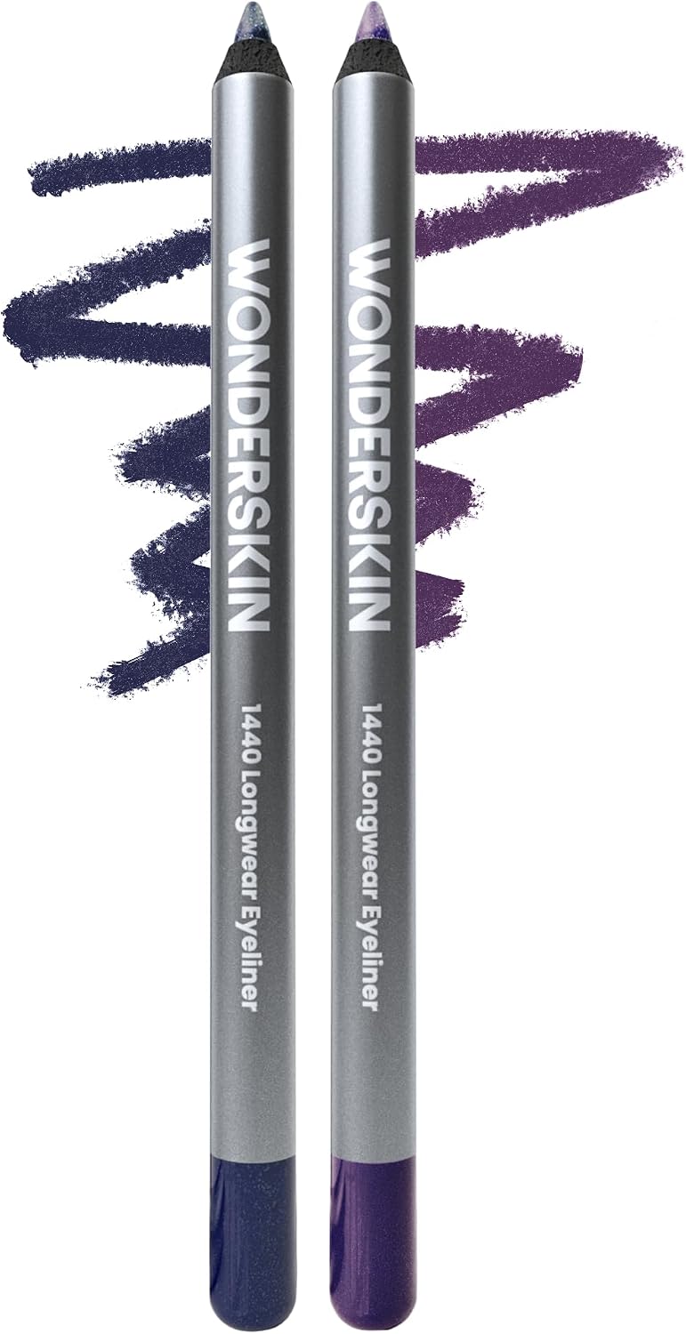 Wonderskin 1440 Longwear Eyeliner Pencil Eggplant and Blueberry set front view