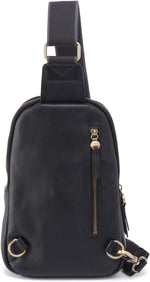 HOBO Cass Sling open interior showing storage compartments