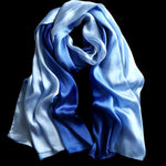K-Elewon headscarf folded to display satin texture