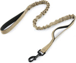 rabbitgoo Tactical Bungee Dog Leash with Shock Absorption, Military Training Leash with 2 Padded Control Handles for Medium Large Dogs, 5.2FT, Black - Image 11