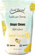 Sweet Therapy allulose sweetened ginger chews product display