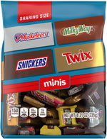 Mars assorted chocolate party favor candy mix close up look