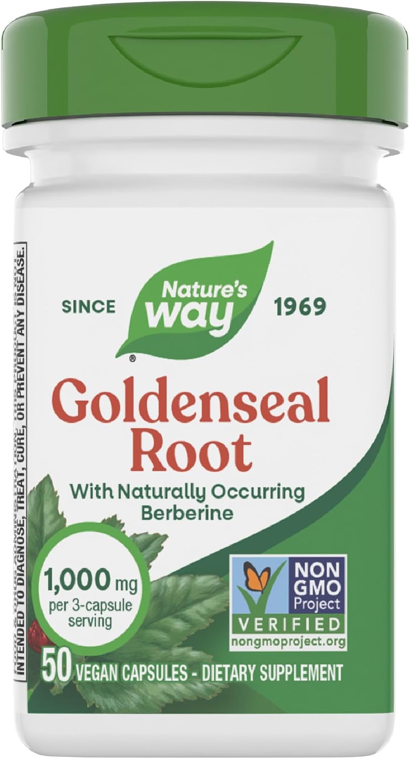 Natures Way Goldenseal Root bottle container lifestyle