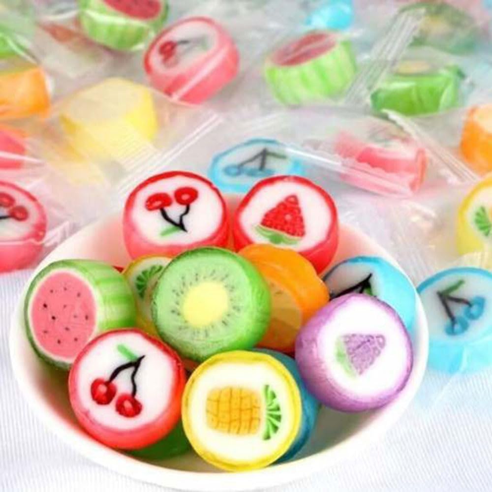 Rbbz Party fruit slices hard candy bag front view