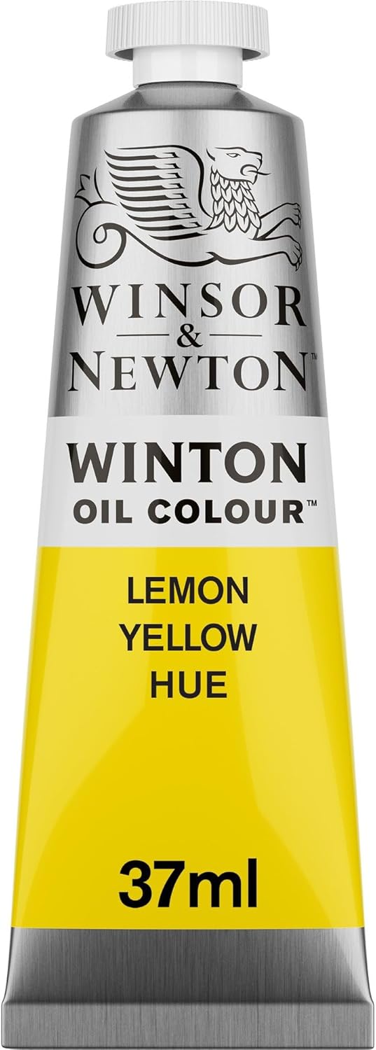 Winsor & Newton Winton Oil Colour Lemon Yellow Hue (346) in 37 ML Tube, Highly Pigmented Oil Painting Colors for Canvas & Paper, Art Supplies for Beginners & Professional Artists - Image 1