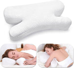 Clieey side sleeper anti wrinkle memory foam pillow front view